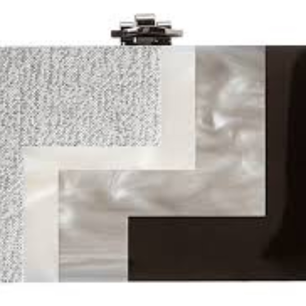 Rafe Alicia Lucite Clutch w/ Shoulder Strap - Picture 3 of 15